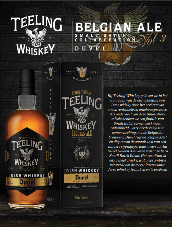 Teeling Belgian Ale - Small Batch Collaboration Duvel - 46% - Batch #3 Teeling Belgian Ale - Small Batch Collaboration Duvel - 46% - Batch #3