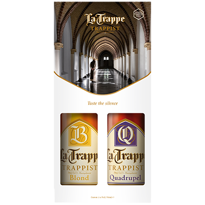 La Trappe Geschenkset La Trappe Blond en La Trappe Quadrupel - Let op geen verzending!