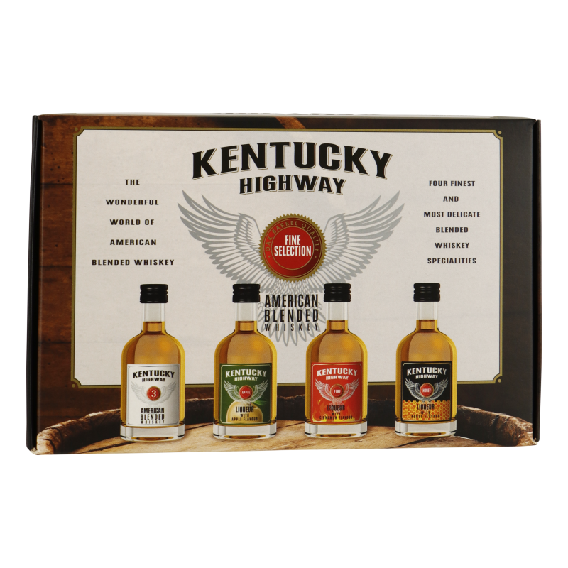 Kentucky Highway Whiskypack - 4x 5 cl.