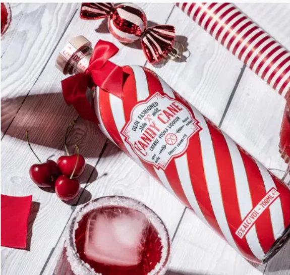 Candy Cane Cherry Vodka Liqueur - 15% Candy Cane Cherry Vodka Liqueur - 15%