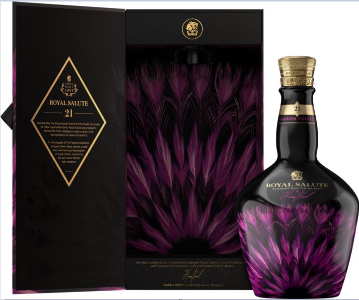 Chivas Regal Royal Salute - 21 years Harris Read Edition Purple Chivas Regal Royal Salute - 21 years Harris Read Edition Purple