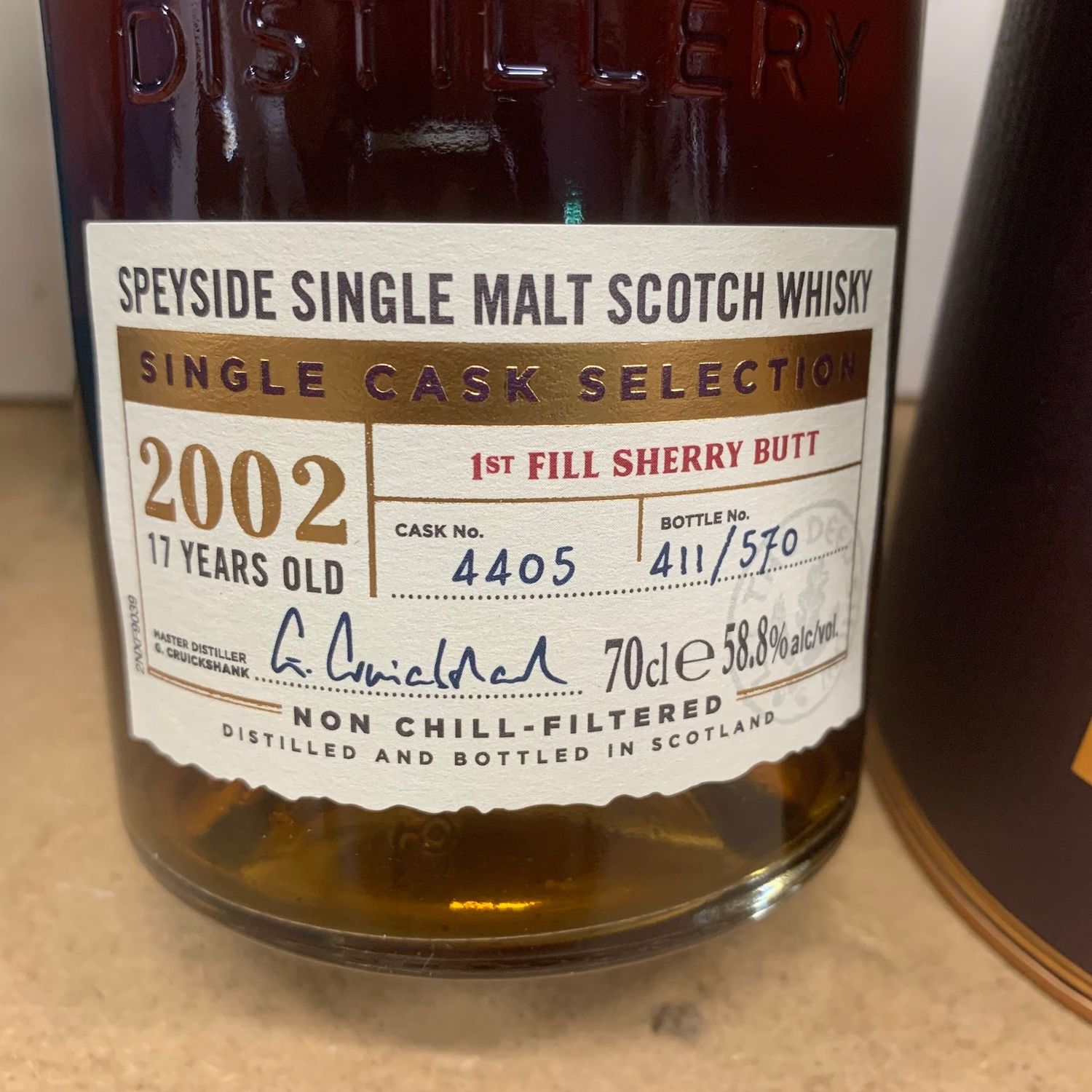 Aberlour 17 years - 2002 - 1st. Fill Sherry - 58.8% Aberlour 17 years - 2002 - 1st. Fill Sherry - 58.8%