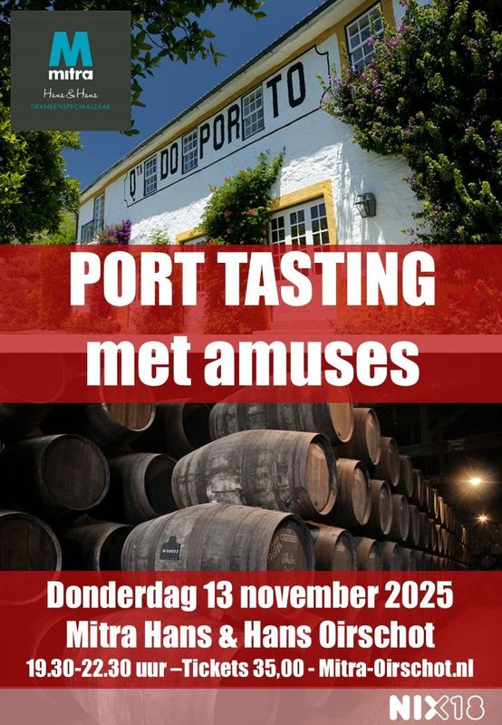 Ticket voor de PORT Tasting met amuses van donderdag 13 november 2025