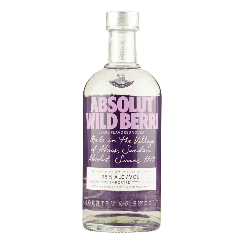 Absolut Wild Berri vodka