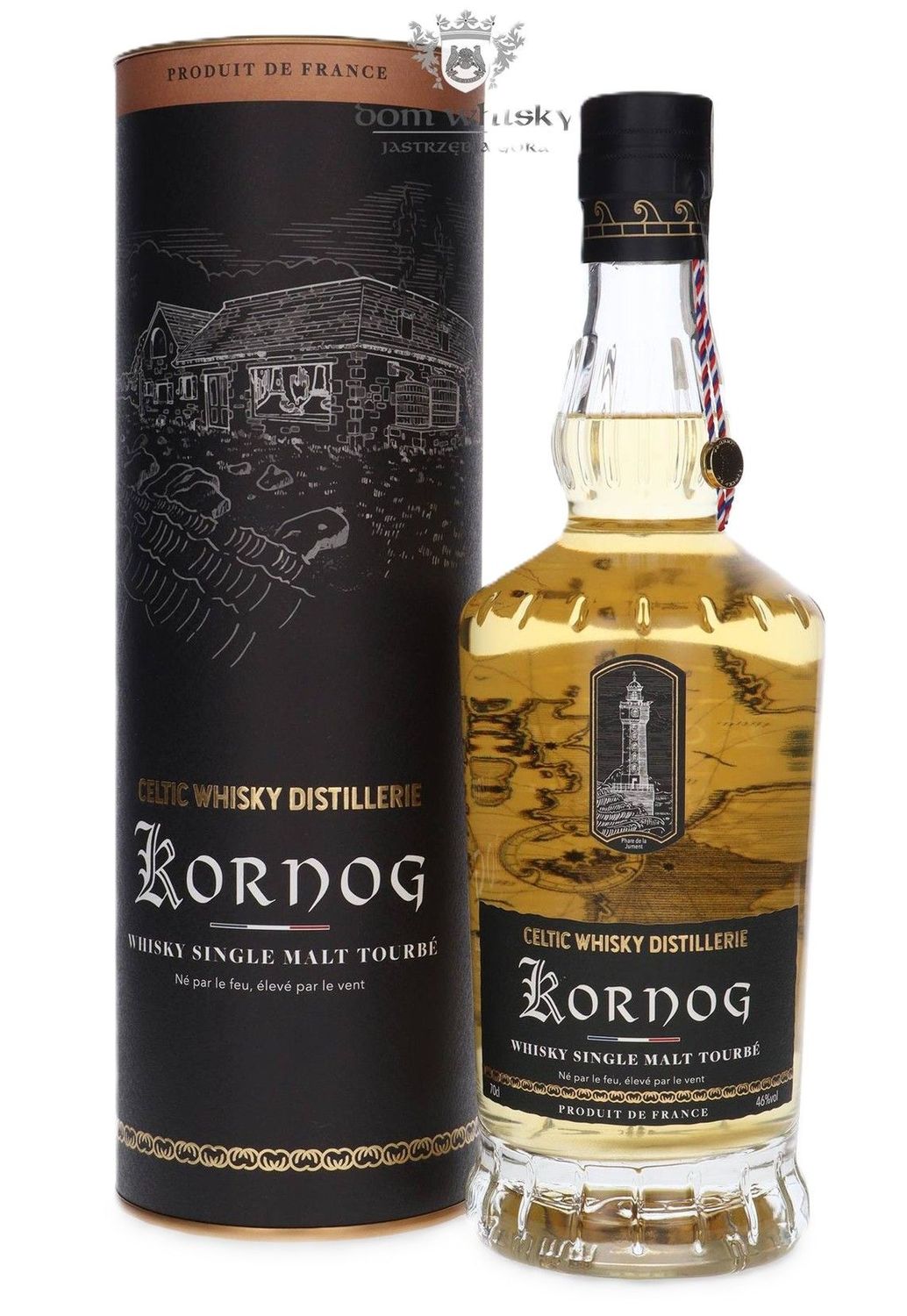 Kornog - Whisky Single malt  Tourbé - 46%