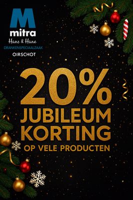 20% Jubileum korting op al deze producten
