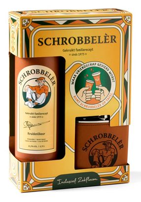 Schrobbeler Geschenkverpakking: 0.70 liter met luxe zakflacon Schrobbeler Geschenkverpakking: 0.70 liter met luxe zakflacon