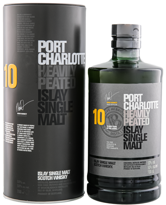 Port Charlotte heavily peated 10 years - 50%