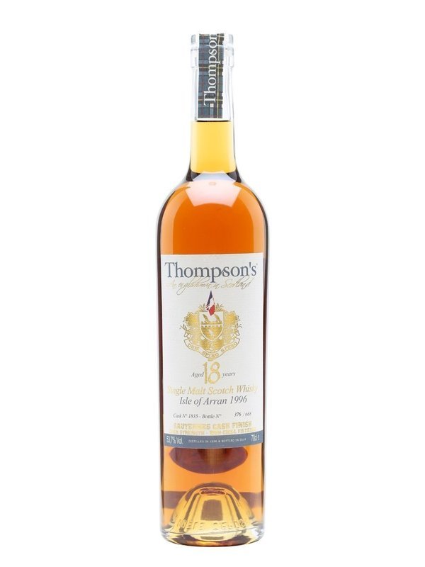Thompson's Arran 1996 18 Years Old Sauternes Cask 1835 53.7%