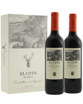 El Coto Crianza mooie doos met twee flessen - Spanje - Rioja