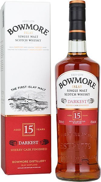 Bowmore Darkest 15 jaar - 43%