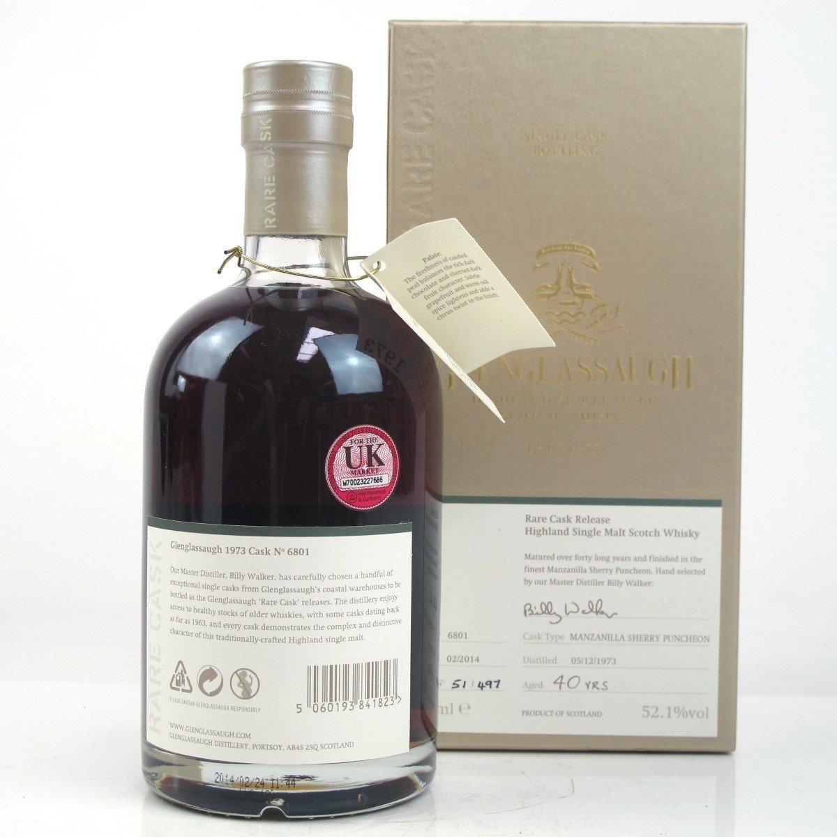 Glenglassaugh 1973 -41 years - Cask 79/100