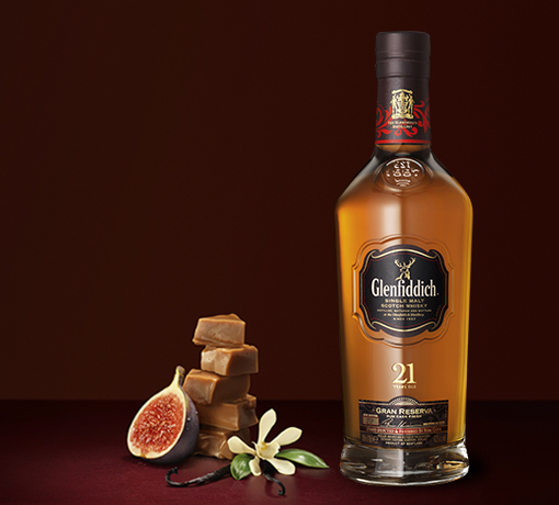 Glenfiddich Gran Reserva red box - 21 years - oude versie Glenfiddich Gran Reserva red box - 21 years - oude versie