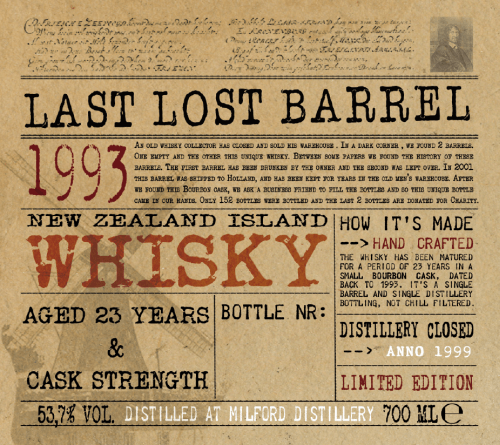 Milford Last Lost Barrel - 1993 Milford Last Lost Barrel - 1993