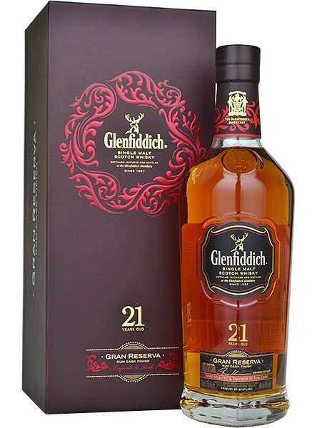 Glenfiddich Gran Reserva red box - 21 years - oude versie Glenfiddich Gran Reserva red box - 21 years - oude versie