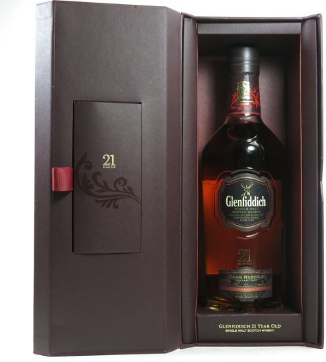 Glenfiddich Gran Reserva red box - 21 years - oude versie Glenfiddich Gran Reserva red box - 21 years - oude versie