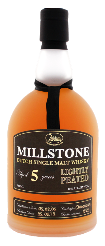 Millstone Dutch Single Malt Whisky Lightly Peated 5 years Millstone Dutch Single Malt Whisky Lightly Peated 5 years