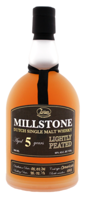 Millstone Dutch Single Malt Whisky Lightly Peated 5 years Millstone Dutch Single Malt Whisky Lightly Peated 5 years