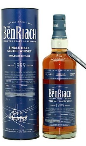 BenRiach 1999 - cask 13706 - 17y. ZONDER KOKER! BenRiach 1999 - cask 13706 - 17y. ZONDER KOKER!