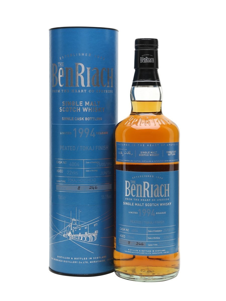 BenRiach 1994 cask # 4004 - 22y. - Peated Tokaj Finish - 55,1% BenRiach 1994 cask # 4004 - 22y. - Peated Tokaj Finish - 55,1%