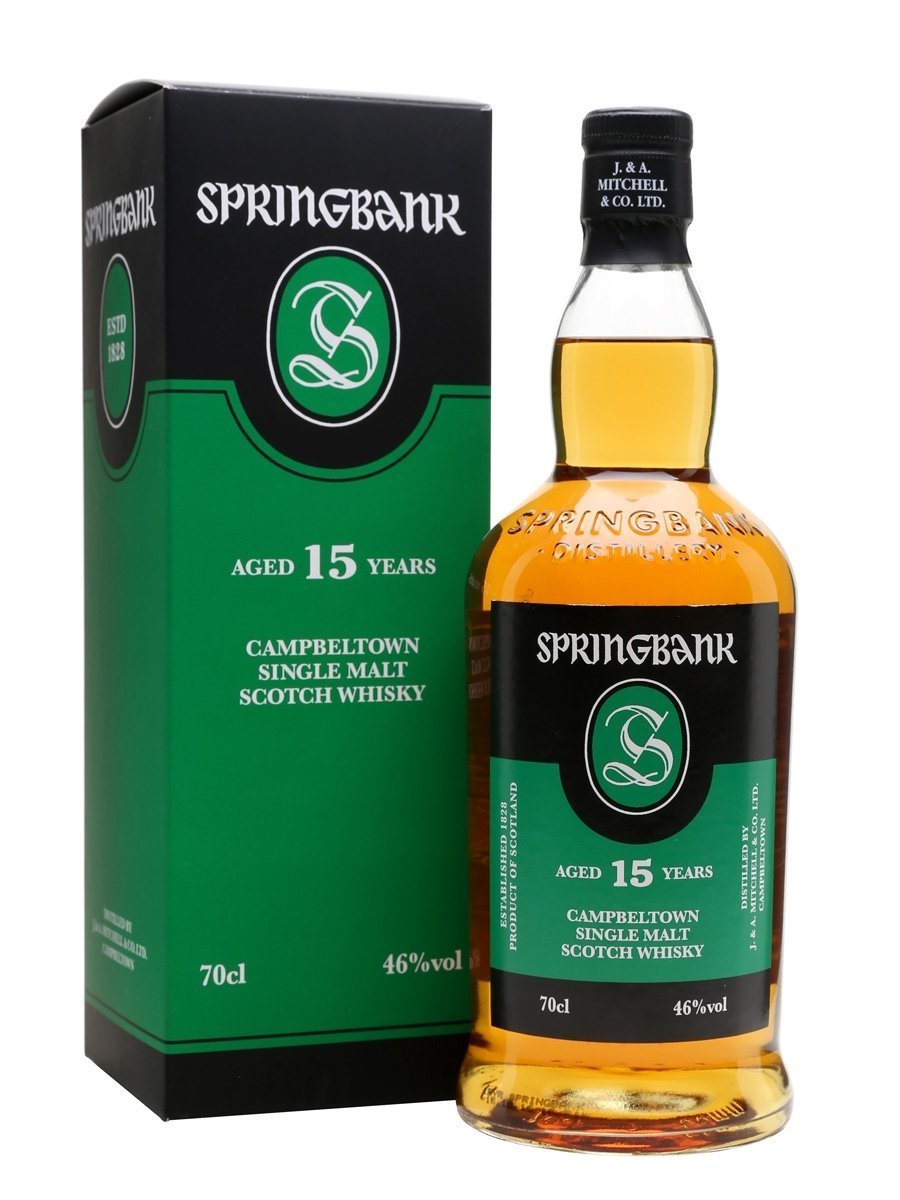 Springbank 15 years - 46% - Wordt zonder doos geleverd!