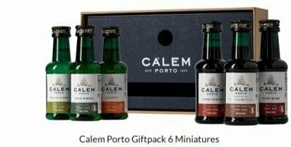 Calem Port cadeaus set - 6 flesjes van 5cl. Calem Port cadeaus set - 6 flesjes van 5cl.