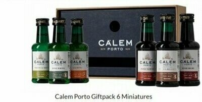 Calem Port cadeaus set - 6 flesjes van 5cl. Calem Port cadeaus set - 6 flesjes van 5cl.