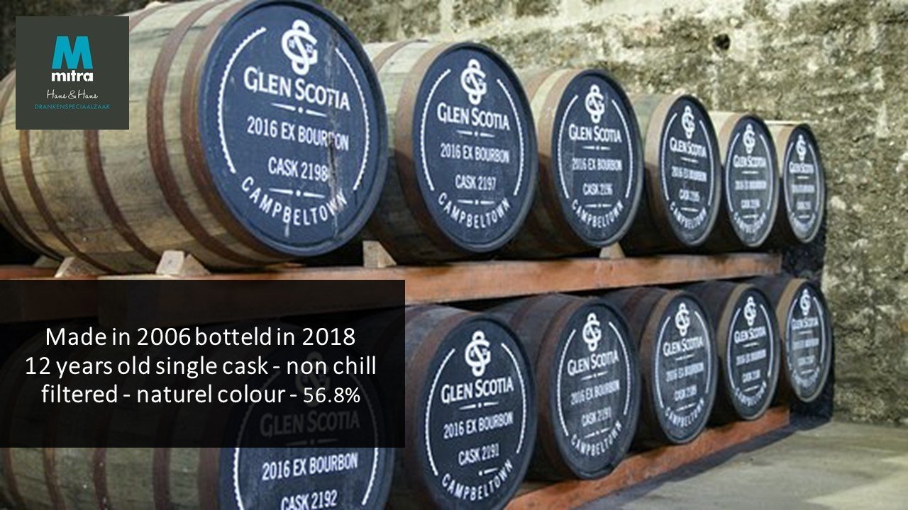 Glen Scotia Cask #99 - 12 years limited edition voor Mitra Hans & Hans Glen Scotia Cask #99 - 12 years limited edition voor Mitra Hans & Hans