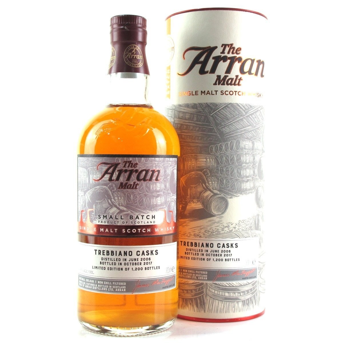 Arran Trebbiano cask - small batch - 11 years - 54,6% Arran Trebbiano cask - small batch - 11 years - 54,6%