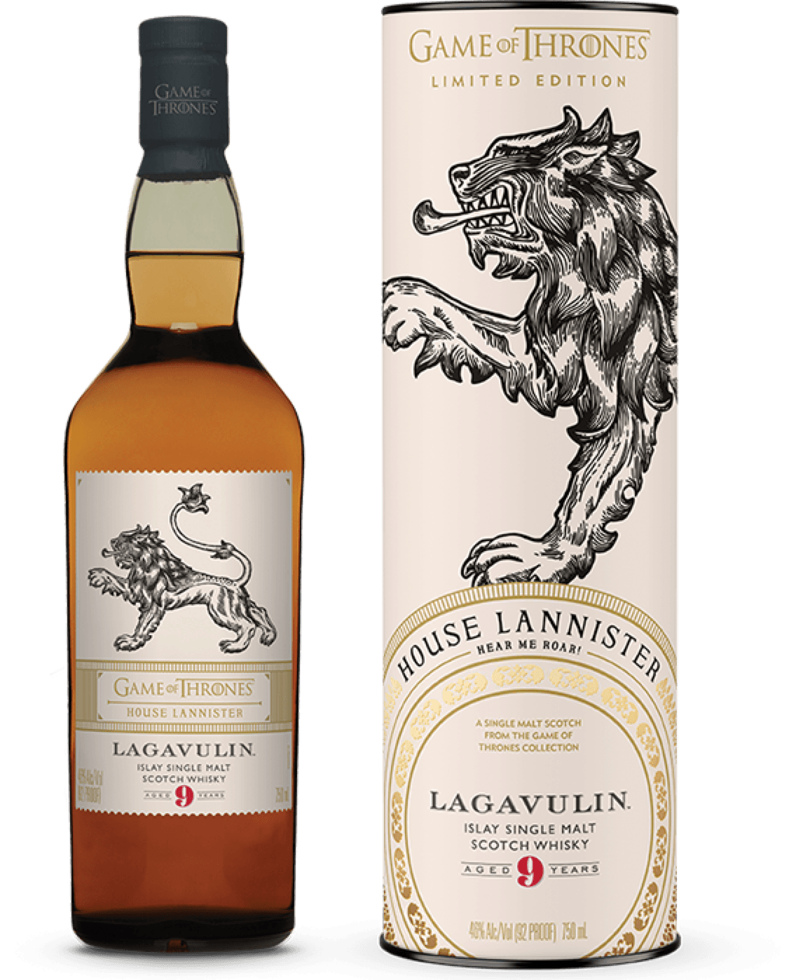 Game of Thrones - Lagavulin - 9 years - House Lannister - 46% - Langere levertijd. Game of Thrones - Lagavulin - 9 years - House Lannister - 46% - Langere levertijd.