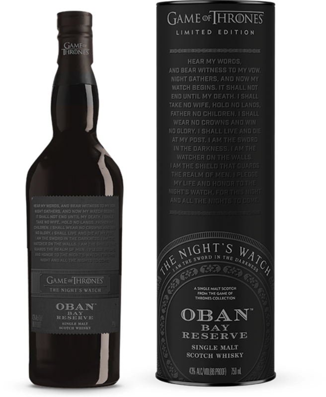 Game of Thrones - Oban - Bay Reserve - The Night's Watch - 43% - Langere levertijd.