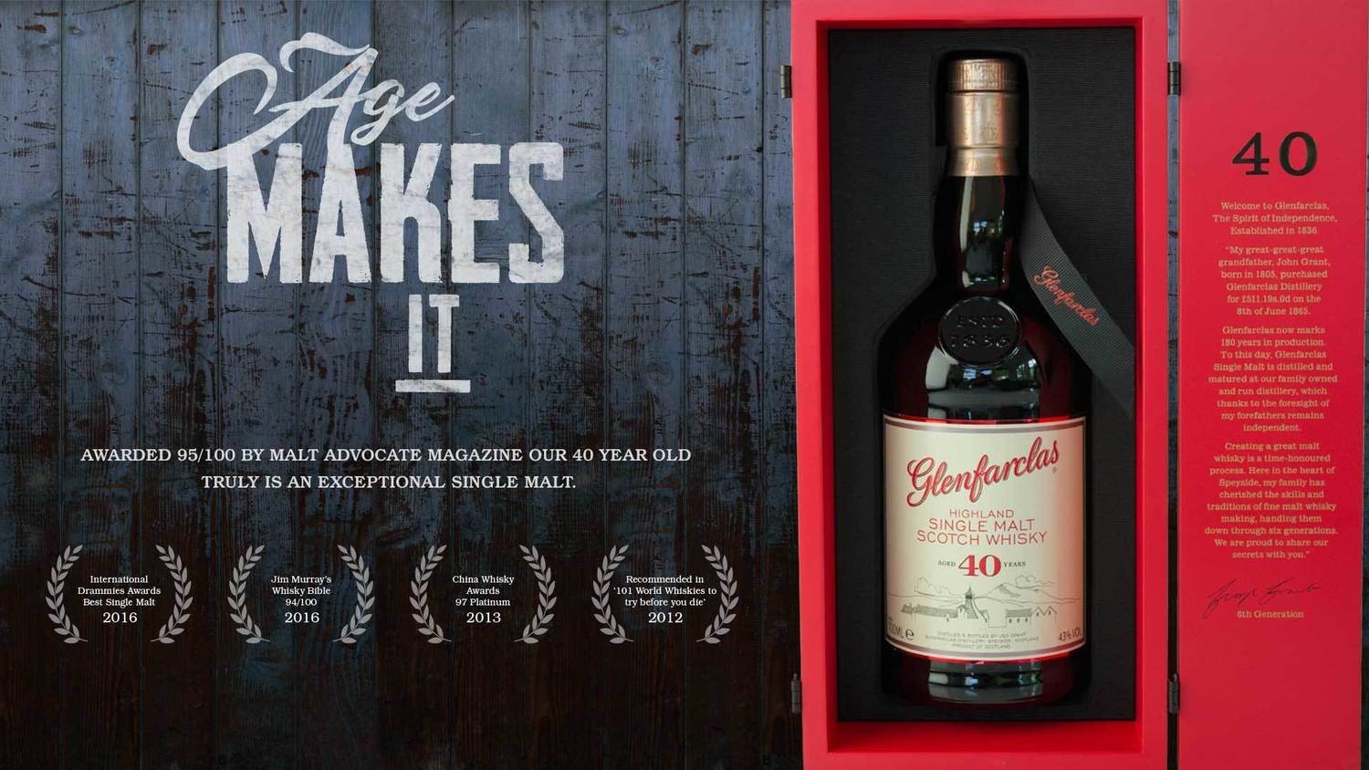 Glenfarclas 40 years - 43%