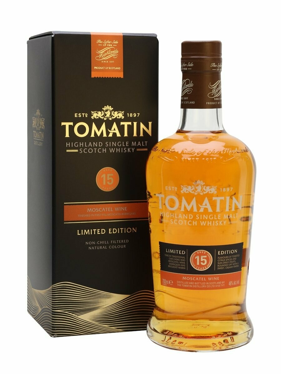 Tomatin Moscatel Cask - 15 years - 46% Tomatin Moscatel Cask - 15 years - 46%