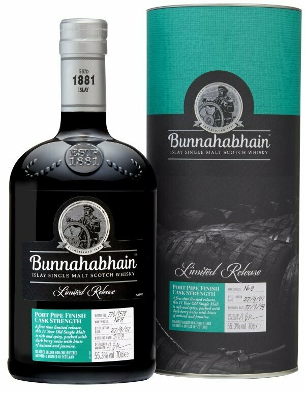 Bunnahabhain Portpipe finish 11 years - 55,3% Bunnahabhain Portpipe finish 11 years - 55,3%