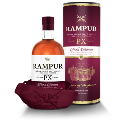 Rampur Indian Single Malt Whisky - PX - 45%
