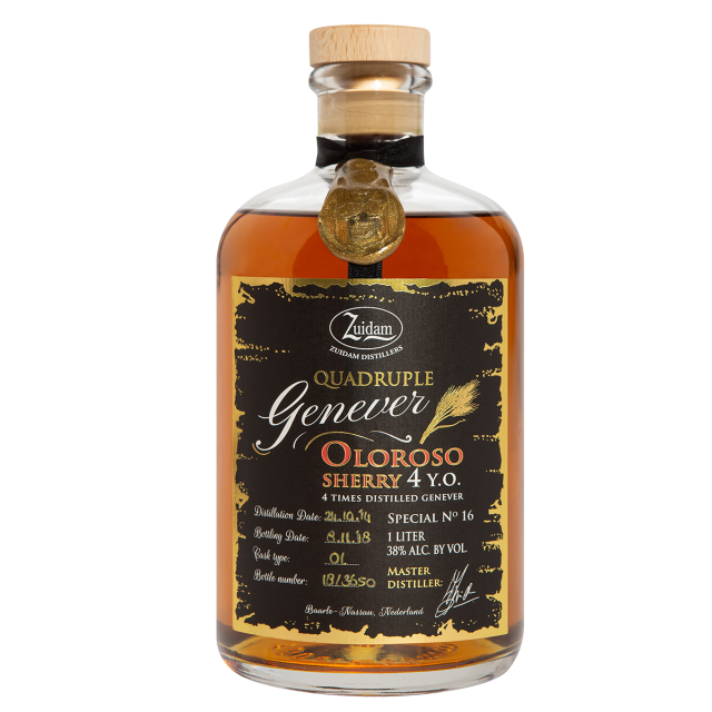Zuidam Quadruple Genever - Special No. #16 - Oloroso Sherry - 4 years - 38%