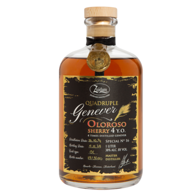 Zuidam Quadruple Genever - Special No. #16 - Oloroso Sherry - 4 years - 38%