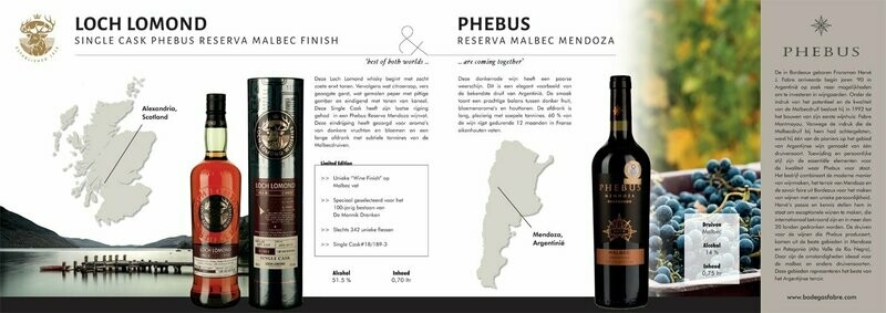 Loch Lomond Single Cask Phebus Malbec finish - 52%