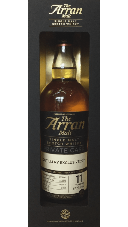 Arran Distillery Exclusive - Single Cask - James Mac Taggart - 11 years - 57,7% Arran Distillery Exclusive - Single Cask - James Mac Taggart - 11 years - 57,7%