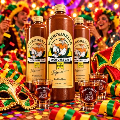 Schrobbeler kruidenlikeur - 1 liter - 21.5% - Speciale Skón Orre Gat editie Schrobbeler kruidenlikeur - 1 liter - 21.5% - Speciale Skón Orre Gat editie