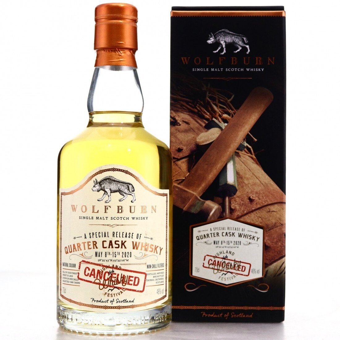 Wolfburn Highland Whisky Festival 2020 - 7 years - 46% Wolfburn Highland Whisky Festival 2020 - 7 years - 46%
