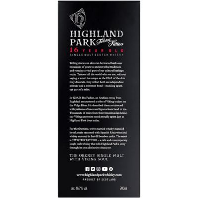 Highland Park Twisted Tattoo - 16 years - 46,7%