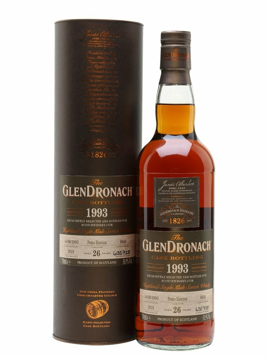 Glendronach 26 year - 1993 - PX - Puncheon - 55,2% Glendronach 26 year - 1993 - PX - Puncheon - 55,2%