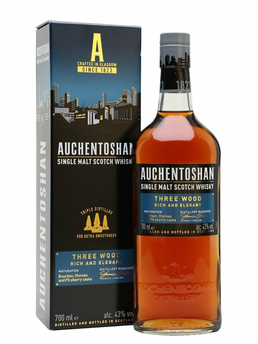 Auchentoshan Three Wood - 43% Auchentoshan Three Wood - 43%