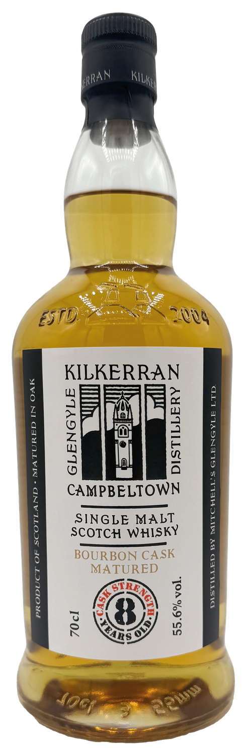 Kilkerran 8 years Bourbon Cask - Cask Strenght - 55.6% - Zonder koker Kilkerran 8 years Bourbon Cask - Cask Strenght - 55.6% - Zonder koker