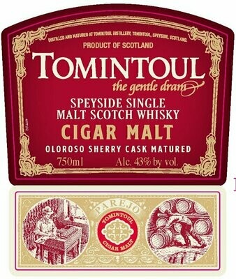 Tomintoul Cigar Malt Whisky Oloroso Sherry Cask - 43%