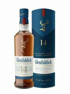 Glenfiddich 14 years Bourbon barrel - 43%