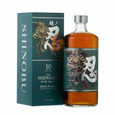 Shinobu 10 years  Pure Malt Whisky Mizunara Finish - 43%