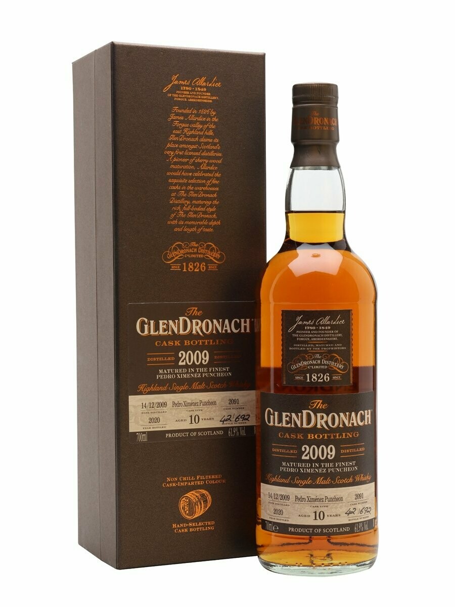 The GlenDronach 2009 Cask Bottling 10 Year Batch 18 - 61.9% The GlenDronach 2009 Cask Bottling 10 Year Batch 18 - 61.9%