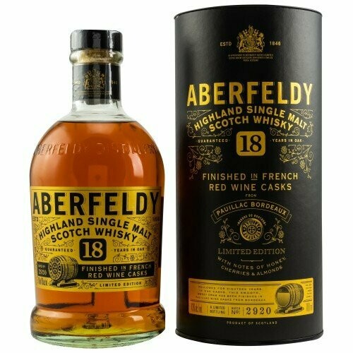 Aberfeldy Pauillac cask - 18 years - # Batch 2920 - 43% Aberfeldy Pauillac cask - 18 years - # Batch 2920 - 43%
